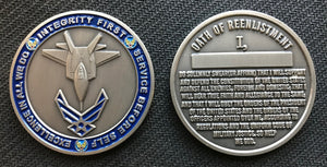 Air Force Reenlistment Coin