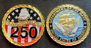 NAVY 250th ANNIVERSARY 2025 II COIN