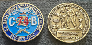 NMCB 74 COMMAND COIN