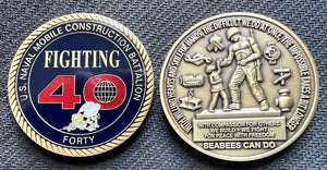 NMCB 40 Command Coin