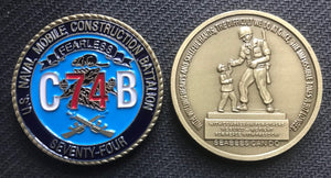 NMCB 74 COMMAND COIN